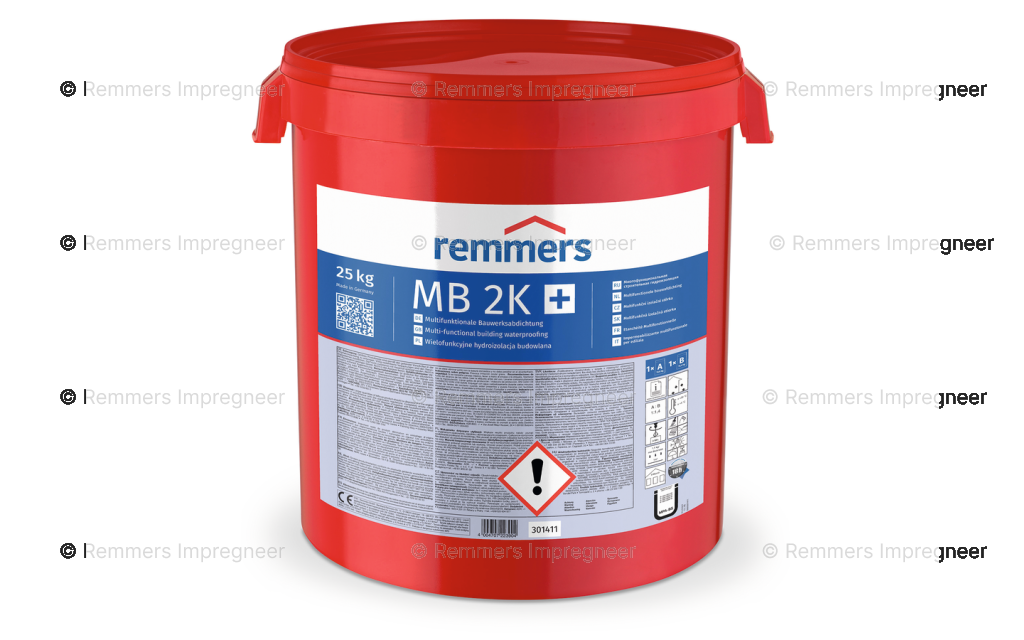 MB 2K 2-componenten afdichting van Remmers, geschikt voor kelder, fundering en buisdoorvoeren