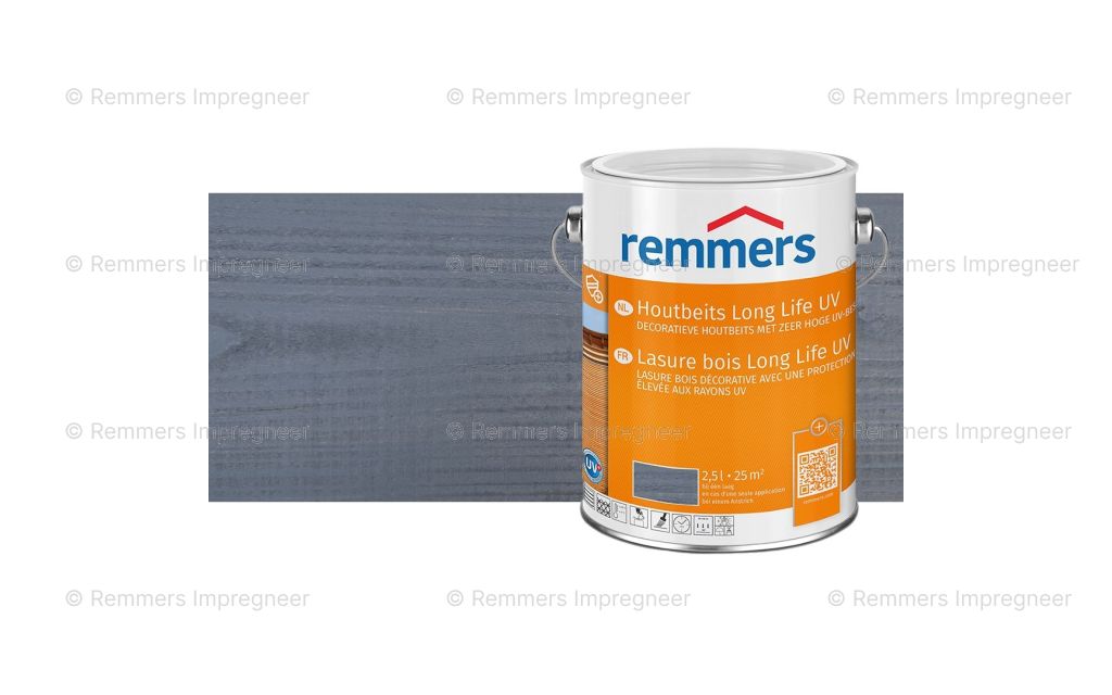 Proef op Douglas hout – Long Life UV Antracietgrijs – 2,5 liter