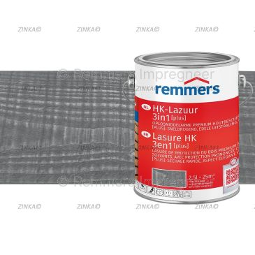 Remmers HK Lazuur PLUS Grafietgrijs proefstuk – kleurvoorbeeld op hout