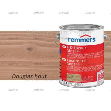 HK Lazuur PLUS Kleurloos op Douglas hout – duurzame, sneldrogende 3-in-1 beits voor impregnering, grondlaag en afwerking.
