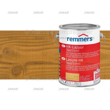 HK Lazuur PLUS Licht Eiken proefstuk hout 2,5 liter verpakking