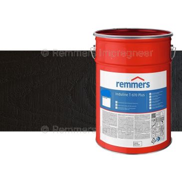 Induline T-670 PLUS deep black 20 liter verpakking – professionele, watergedragen houtcoating voor duurzaam buitenhout, opvolger van Induline GW-310 diepzwart.